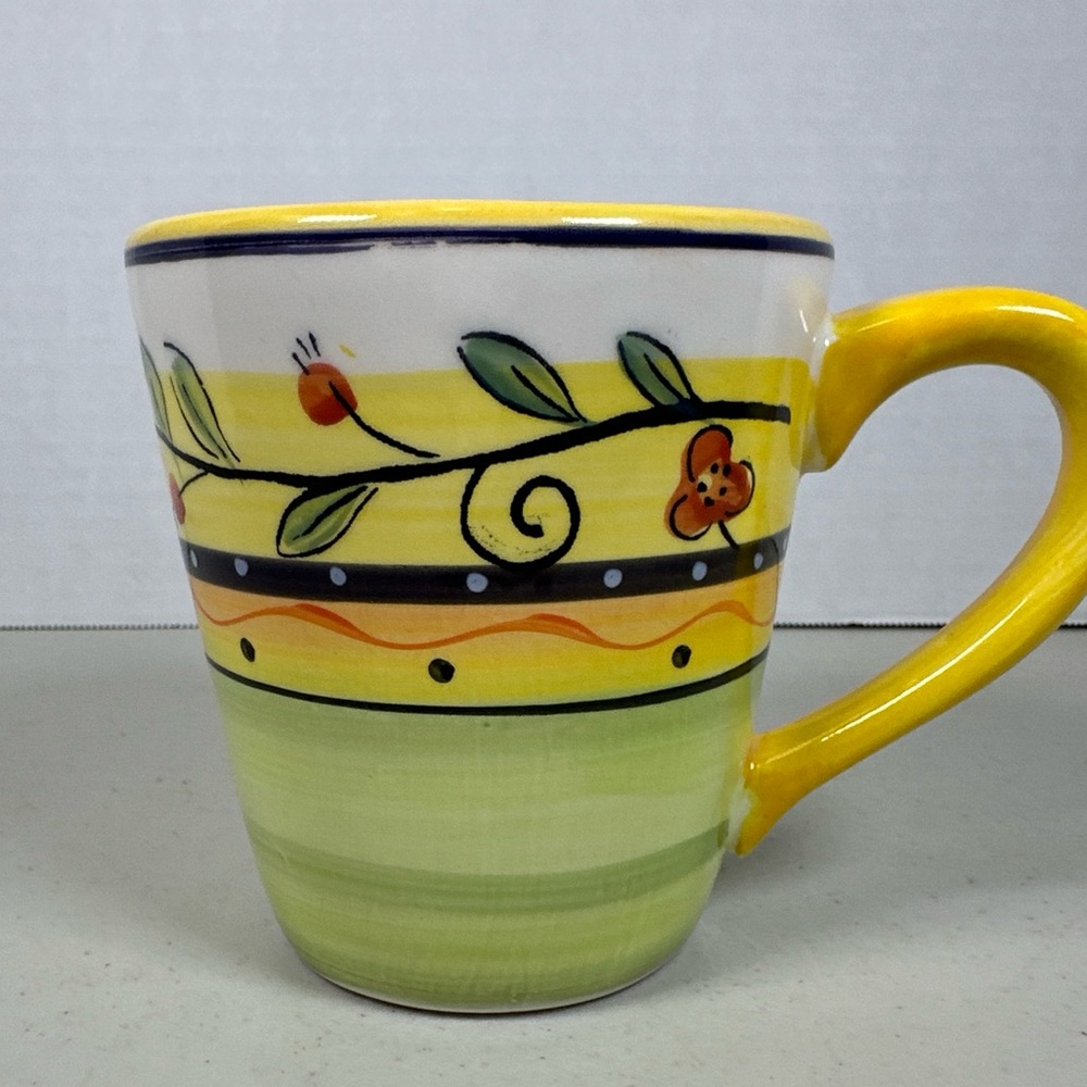 Pre Owned Philippe Richard Italia Mug 8047746. Hand Painted, Hand Crafted